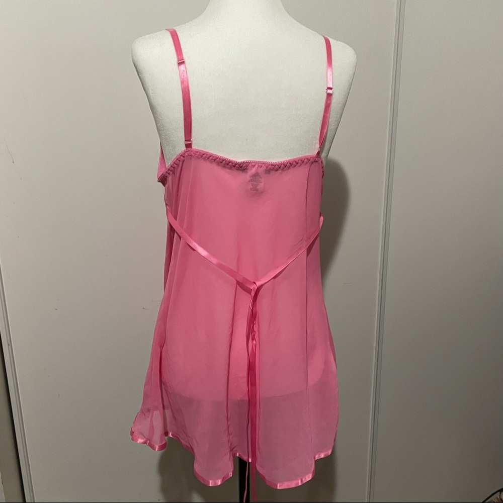 Bubblegum pink lingerie cami top - Picture 3 of 12